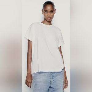 NWT Zara Back Snap Top Size Medium